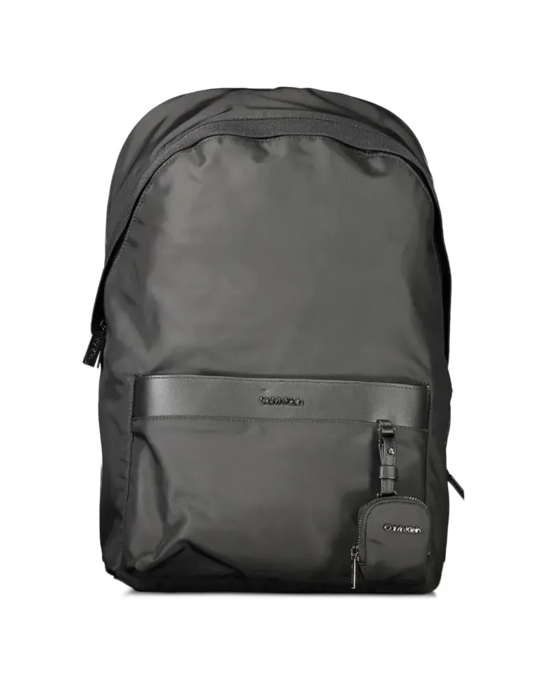Calvin Klein logo-engraved keychain backpack - Schwarz Schwarz