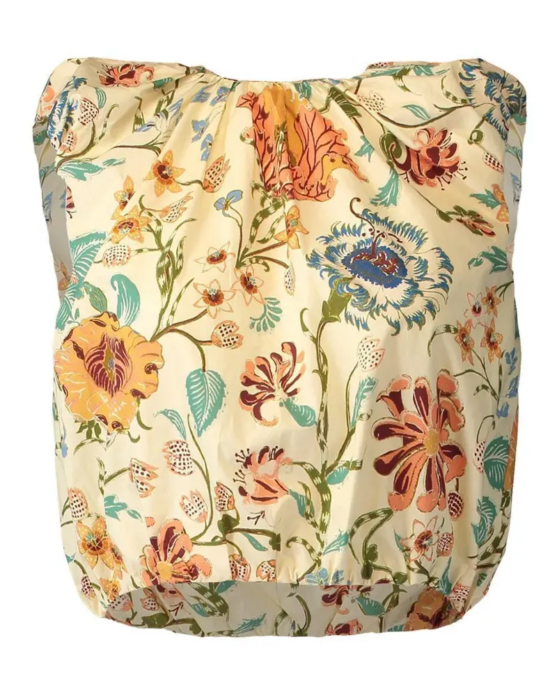 Ulla Johnson Gracie floral-print top - Nude Nude