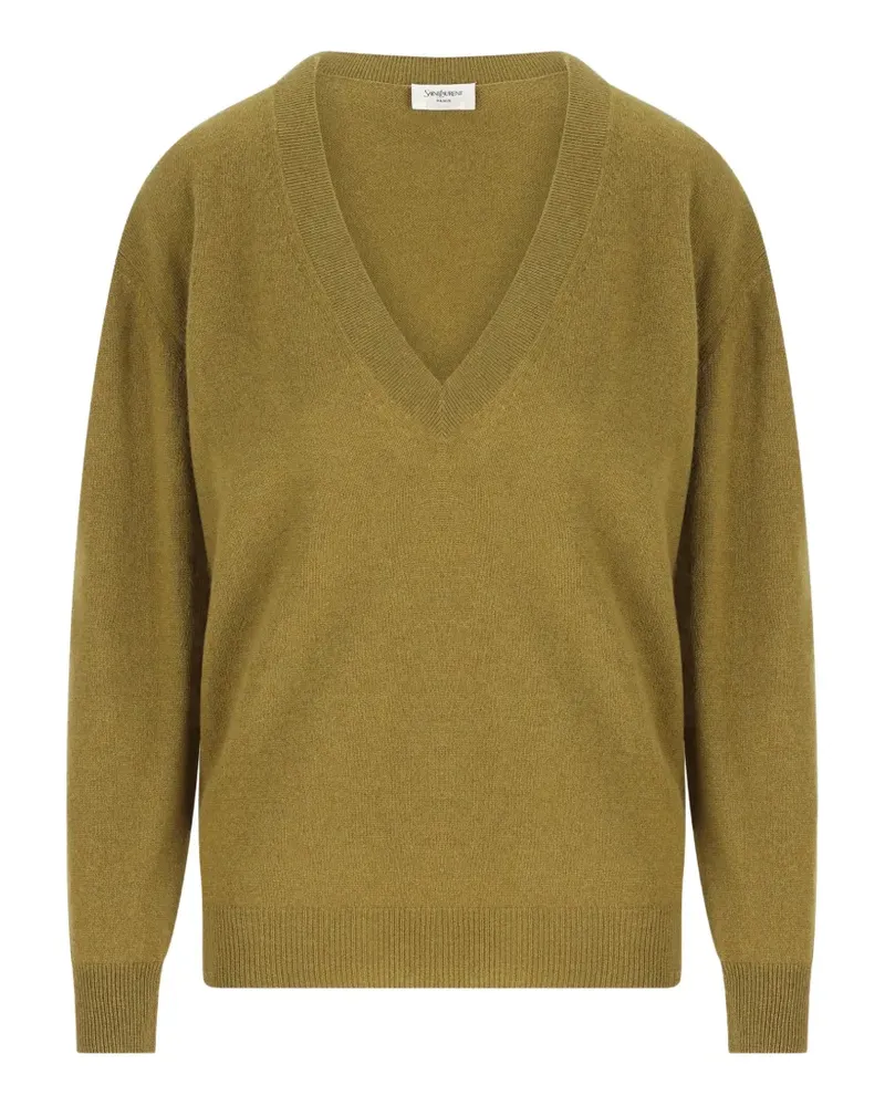 Saint Laurent V-neck sweater - Grün Grün