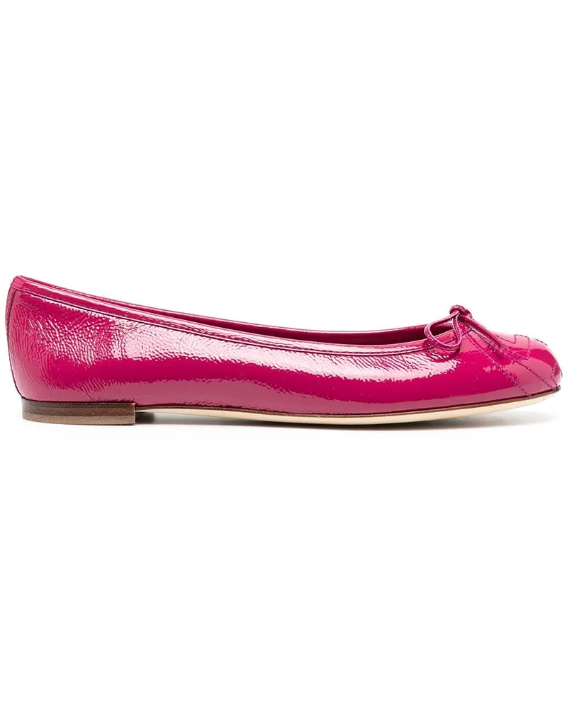 Gucci Ballerinas mit Schleife Rosa