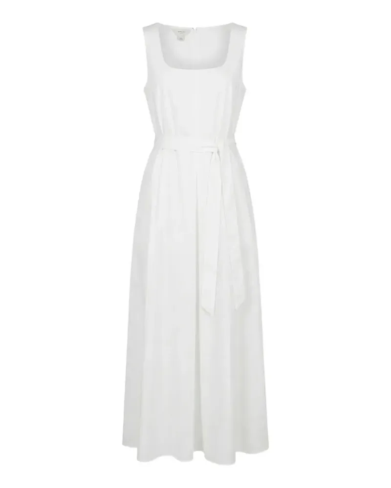 Malo belted sleeveless maxi dress - Weiß Weiß
