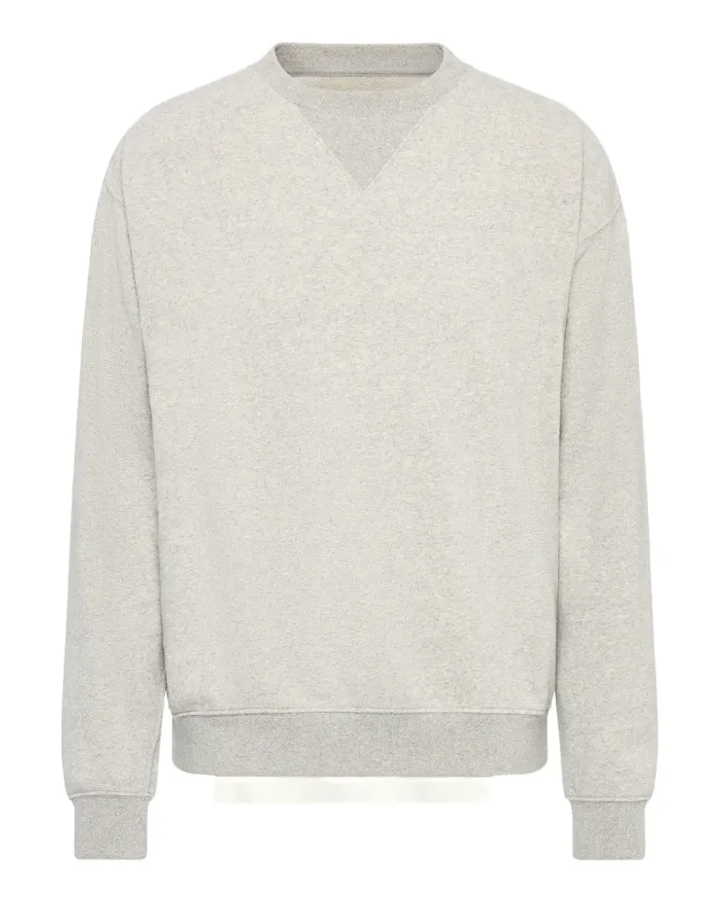 Maison Margiela double-layered raw-hem sweatshirt - Grau Grau