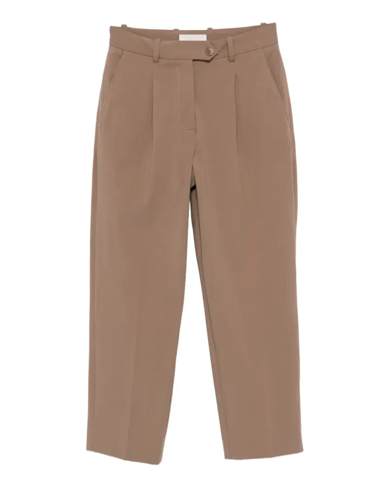 CIRCOLO 1901 pleated tailored trousers - Braun Braun