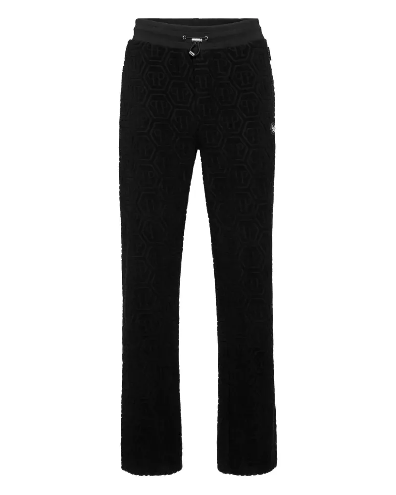 Philipp Plein Jogginghose mit Jacquardmuster - Schwarz Schwarz