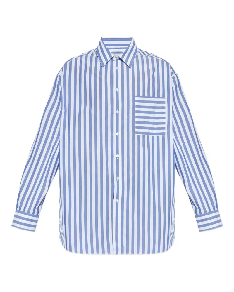 J.W.Anderson Gestreiftes Hemd mit aufgesetzten Taschen - Blau Blau