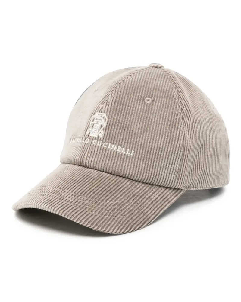 Brunello Cucinelli Baseballkappe aus Cord - Nude Nude