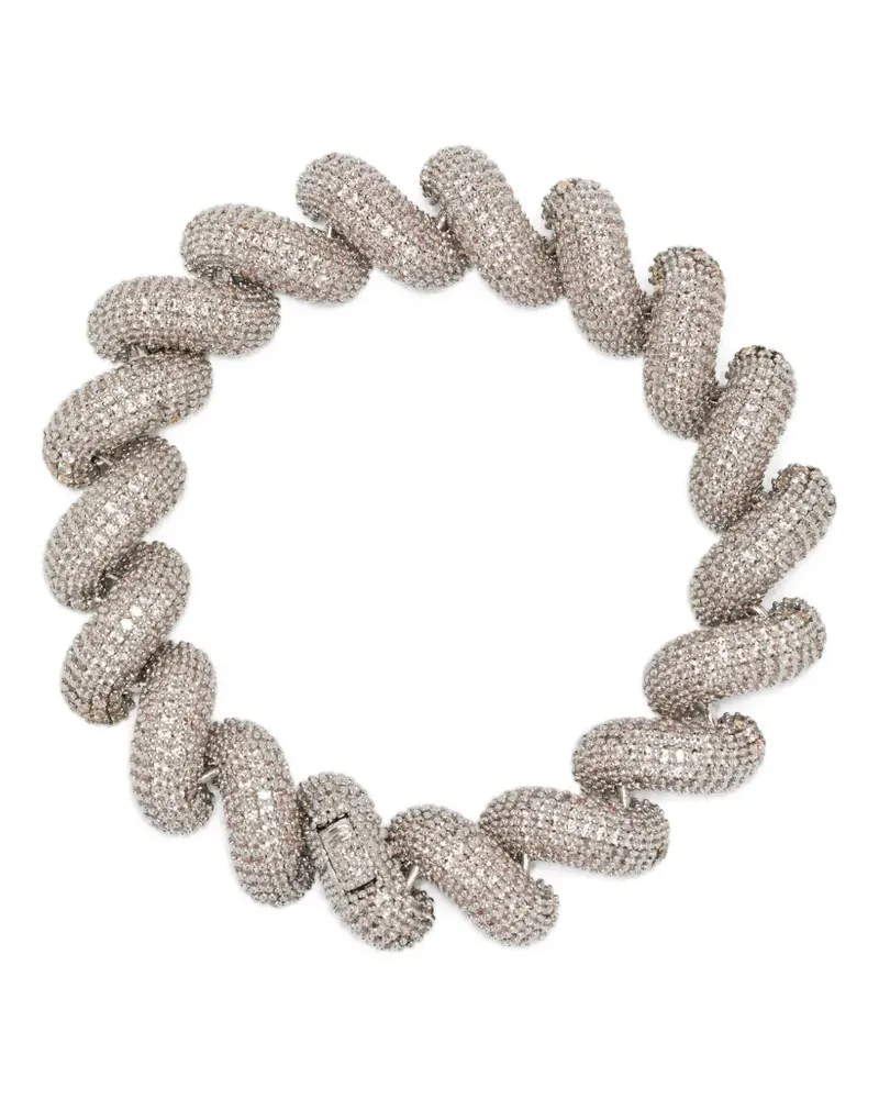 Eddie Borgo Rope Armband mit Pavé - Silber Silber