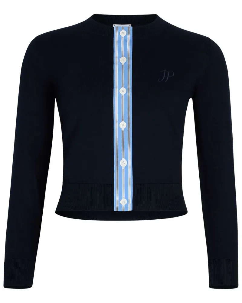 Patou JP Cardigan mit Monogramm - Blau Blau