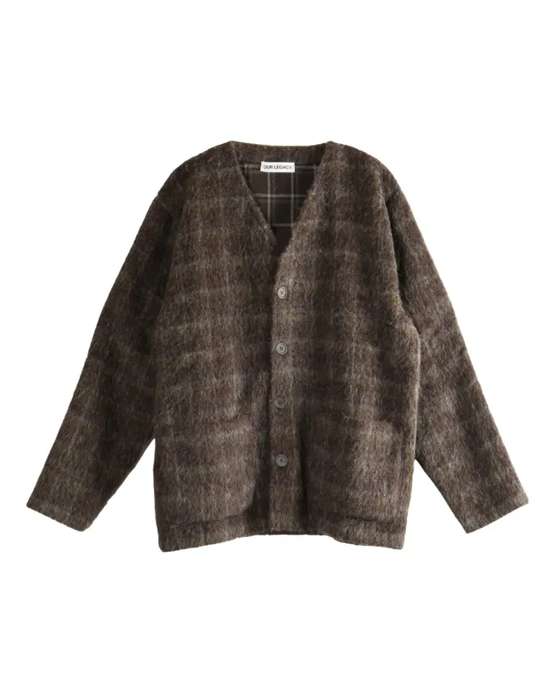 Our Legacy check-pattern cardigan - Braun Braun