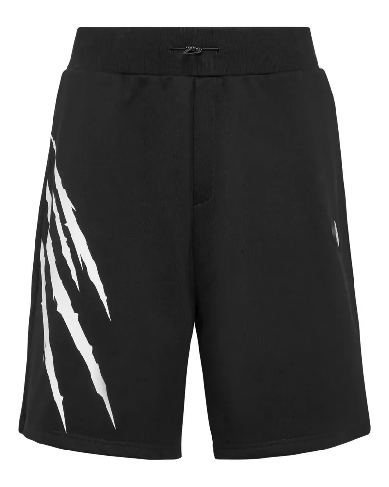 Philipp Plein Scratch Badeshorts - Schwarz Schwarz