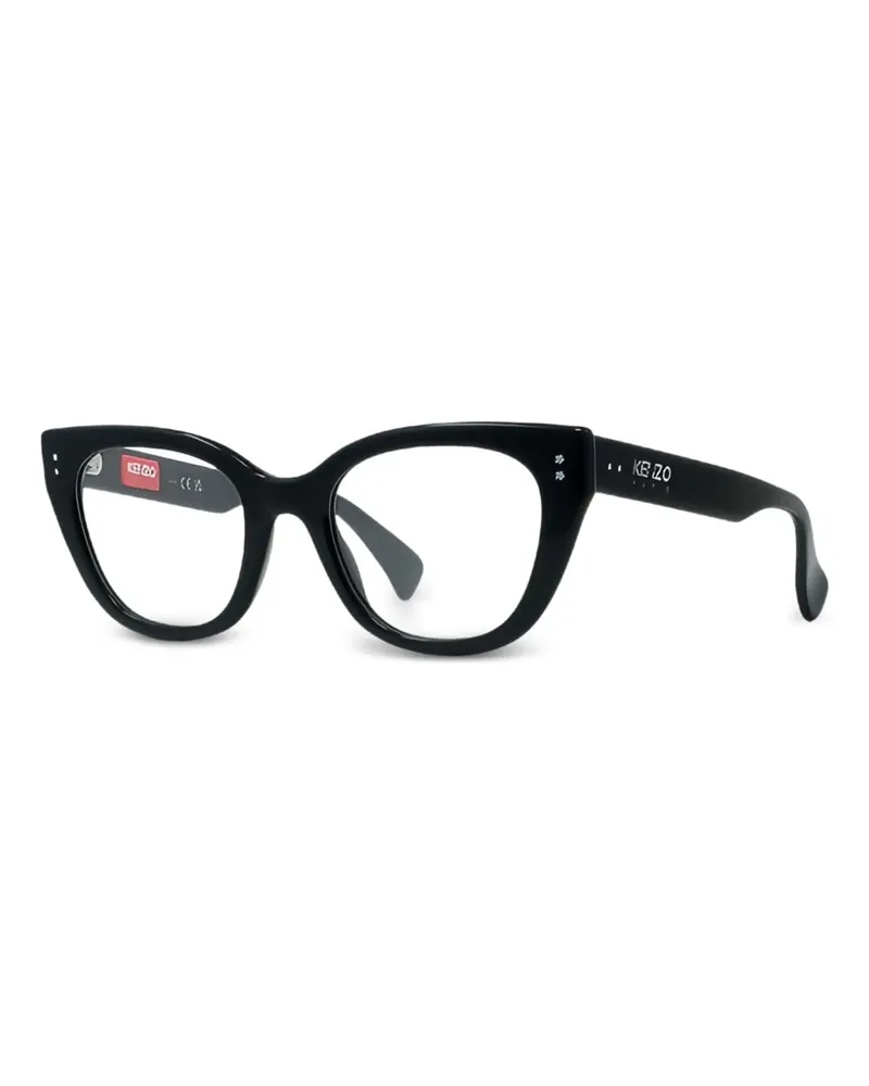 Kenzo Brille mit Cat-Eye-Gestell - Schwarz Schwarz