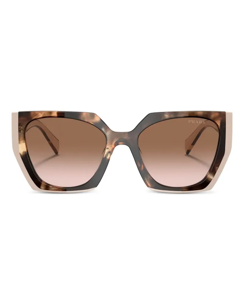 Prada gradient rectangular-frame sunglasses - Nude Nude