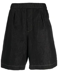 forme d'expression Melierte Jeans-Shorts Schwarz