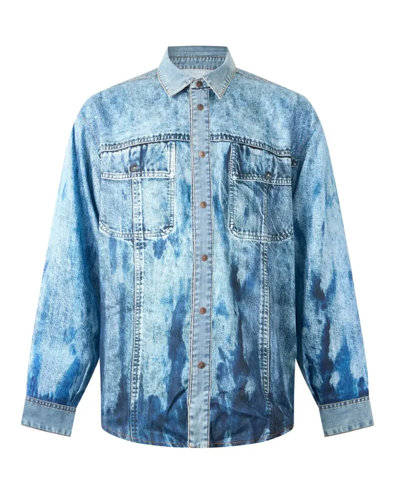 Diesel faded-effect denim jacket - Blau Blau
