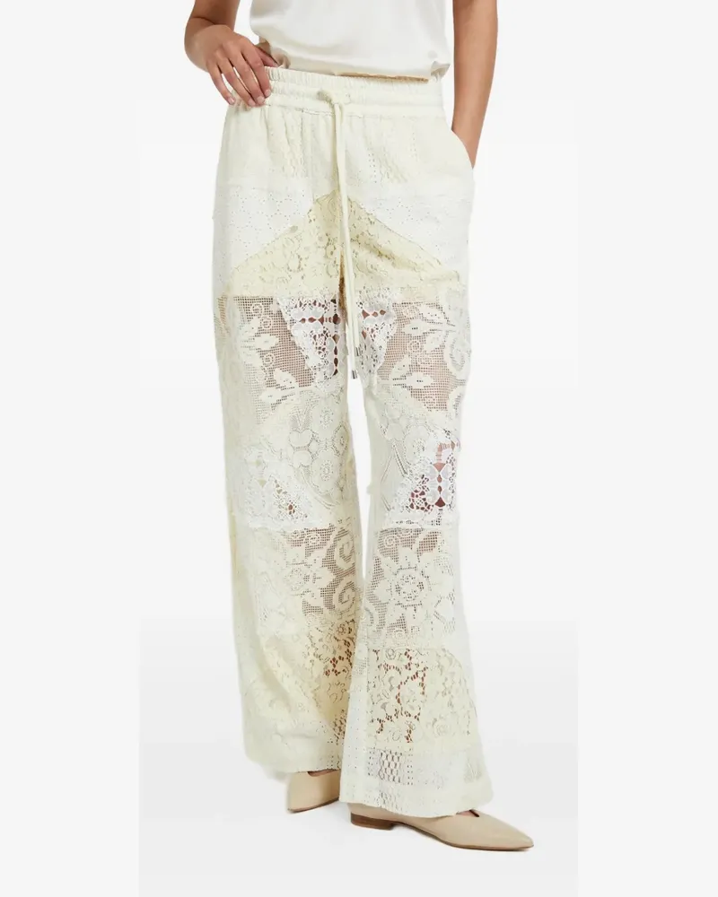 ottod’Ame Hose mit Spitzeneinsätzen - Nude Nude