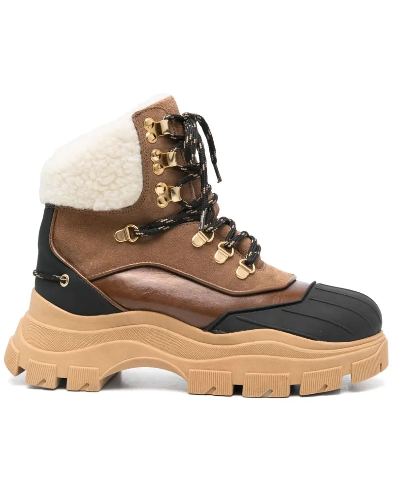 Dorothee Schumacher Stiefel mit Shearling-Besatz - Braun Braun