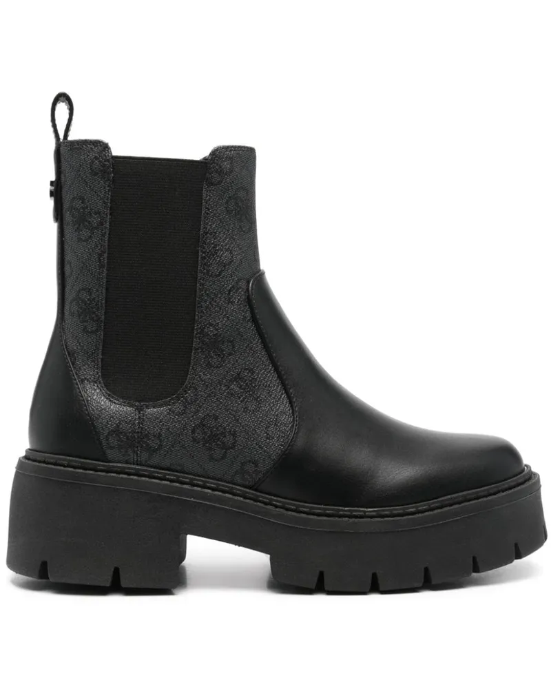 Guess Shuze Stiefeletten mit 4G - Schwarz Schwarz
