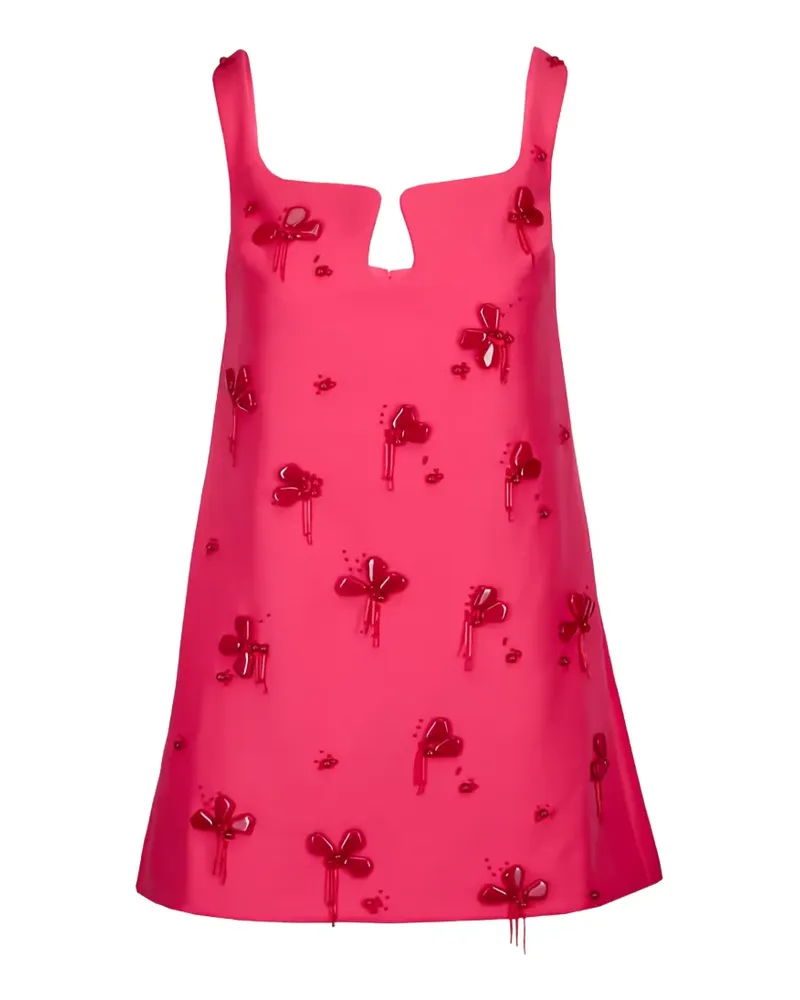 Acler Rex bead-embellished A-line mini dress - Rosa Rosa