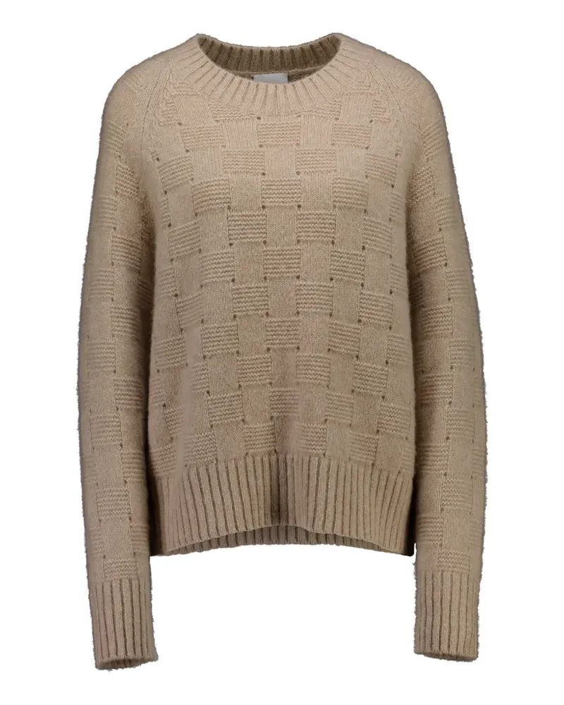 ALLUDE Pullover mit Rundhalsausschnitt - Braun Braun