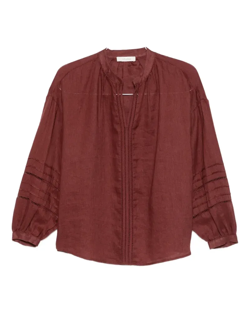 JcSophie Leslie perforated blouse - Braun Braun