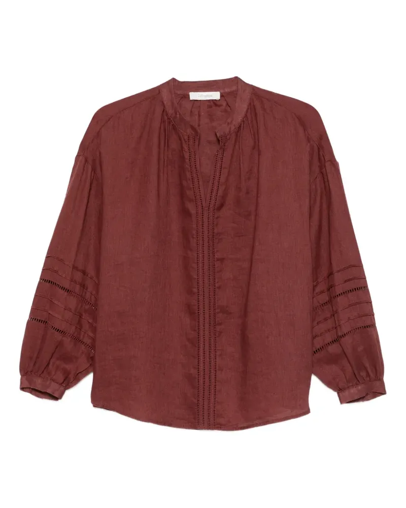 JcSophie Leslie perforated blouse - Braun Braun