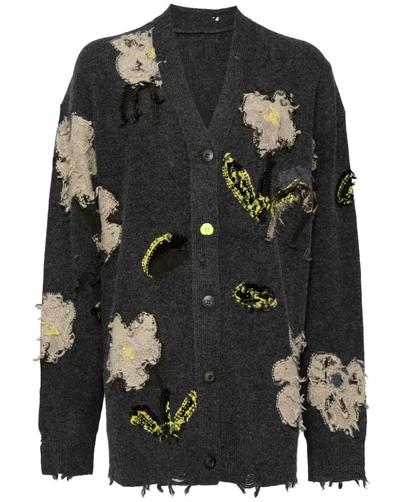 JNBY Geknöpfter Jacquard-Cardigan - Grau Grau