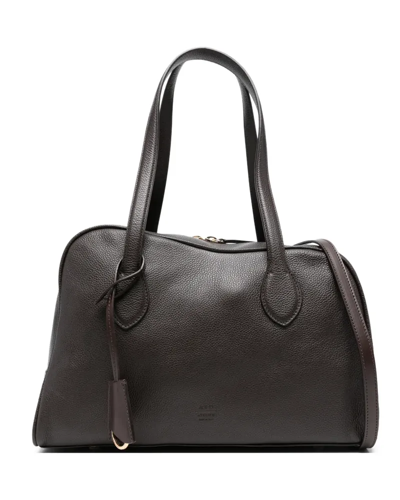 ATP Atelier Noale leather tote bag - Braun Braun