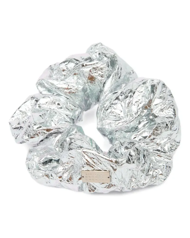 Maison Margiela Metallic-Haarreif mit Logo-Schild - Silber Silber