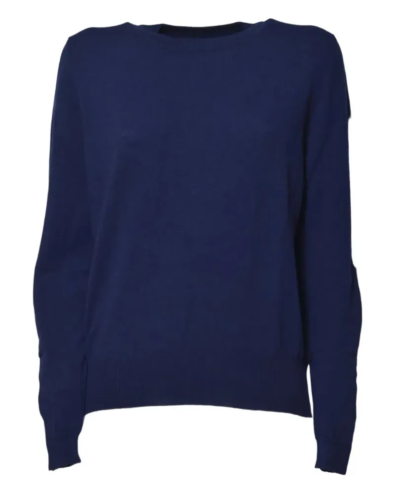 SOLOTRE Pullover mit Rundhalsausschnitt - Blau Blau