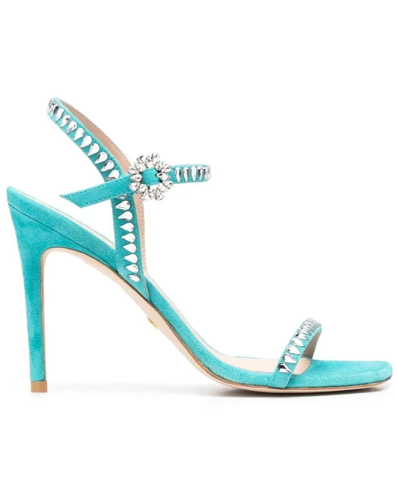 Stuart Weitzman Verzierte Pantoletten - Blau Blau