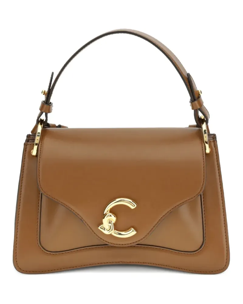 Coccinelle small C-Me leather tote bag - Braun Braun