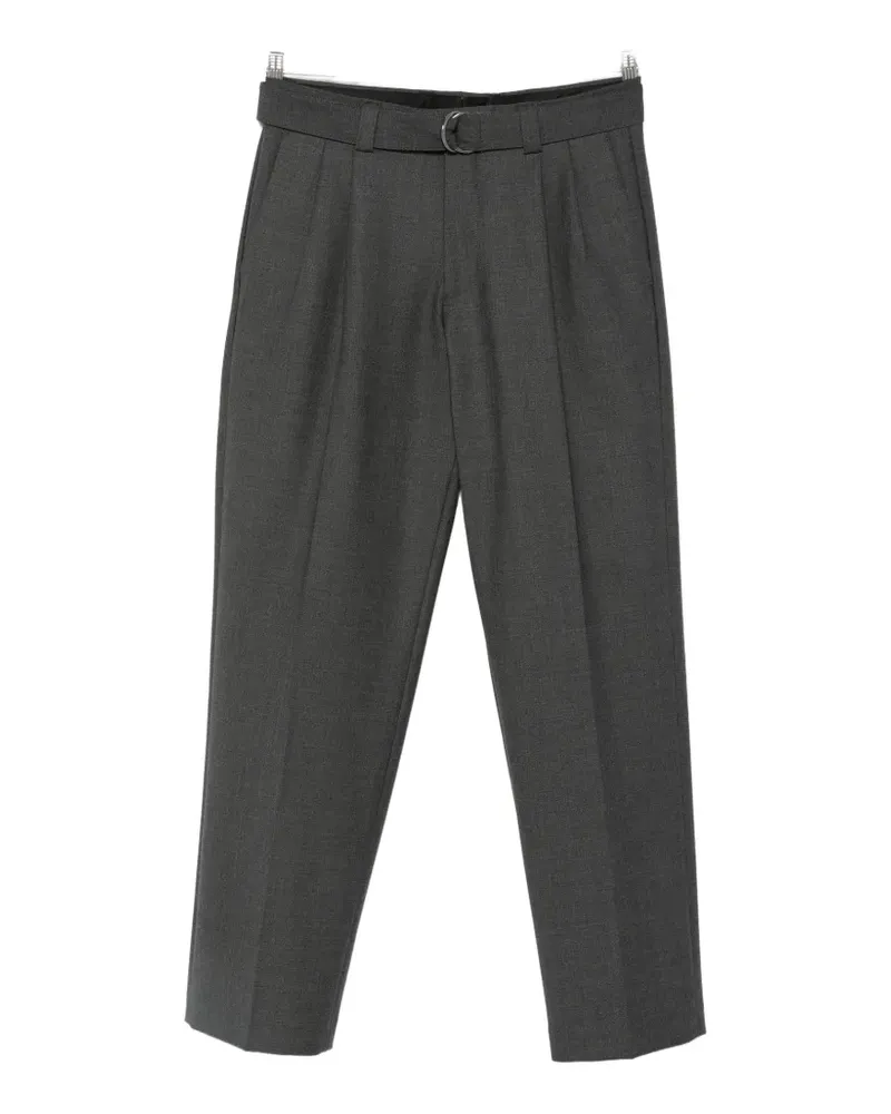 ERALDO belted pleated trousers - Grau Grau