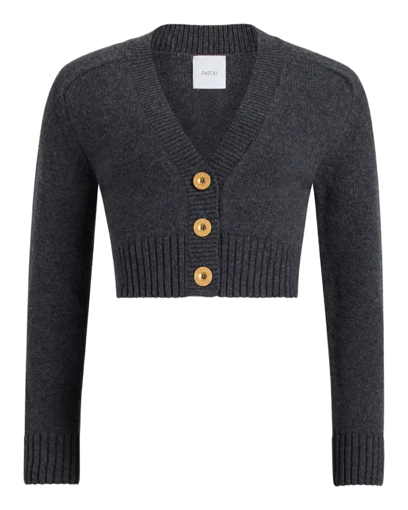 Patou Cardigan mit Ellenbogen-Patches - Grau Grau