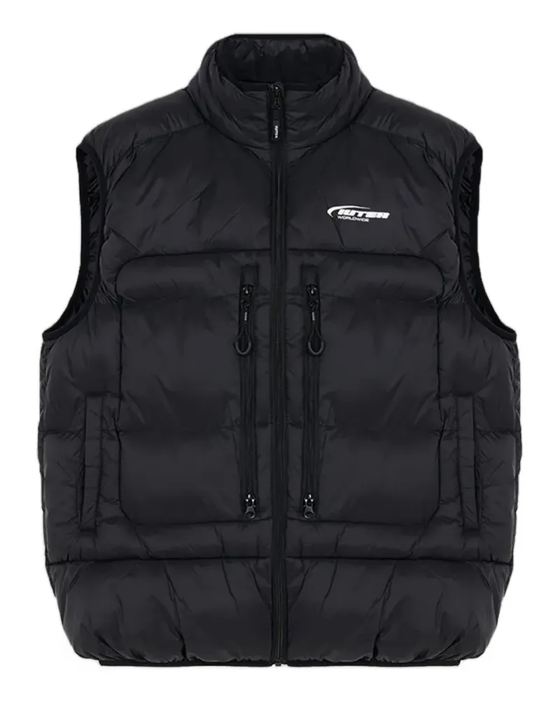 Iuter Storm printed padded gilet - Schwarz Schwarz