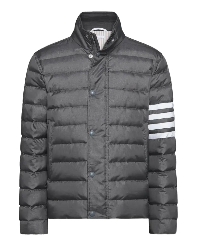 Thom Browne Leichte Bar-Jacke aus glänzendem Ripstop - Grau Grau