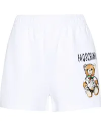 Moschino Shorts mit Teddybär-Print Weiß