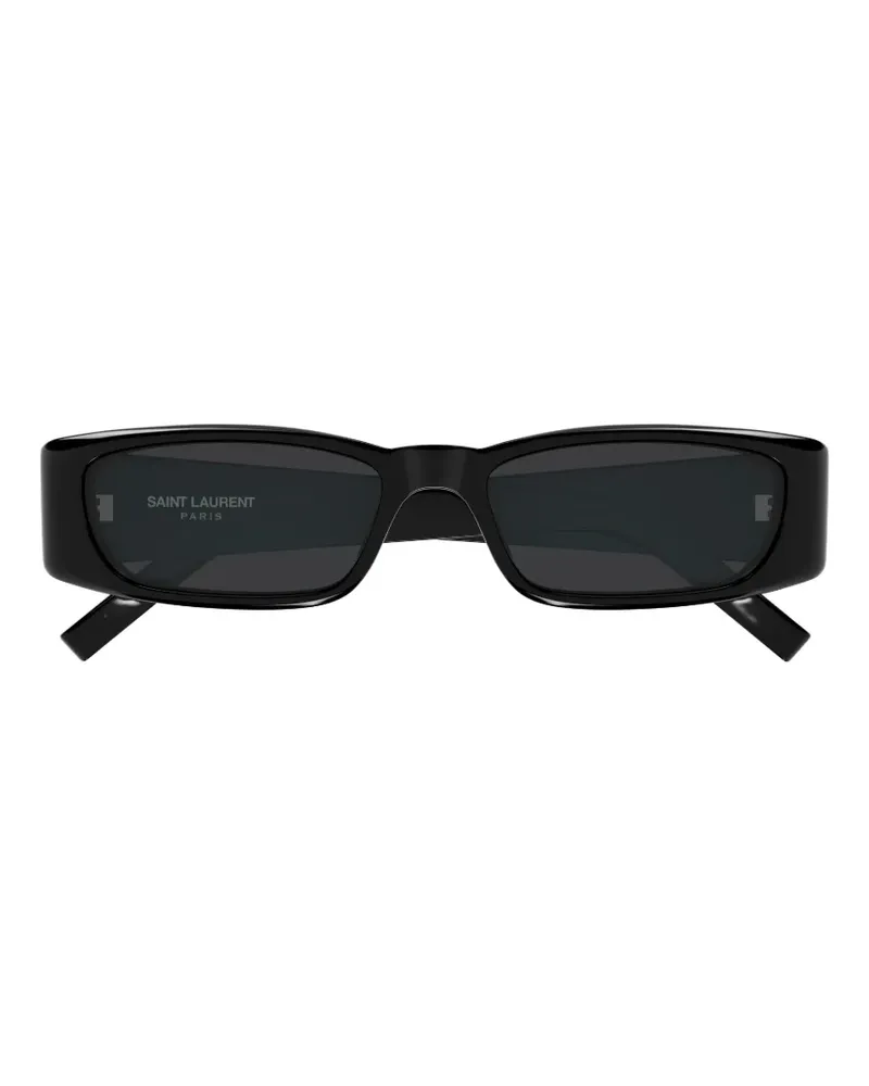 Saint Laurent SL 942 Sonnenbrille mit eckigem Gestell - Schwarz Schwarz