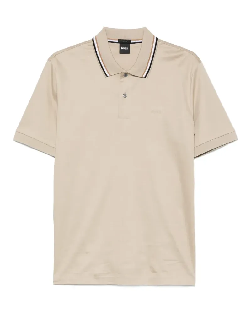HUGO BOSS Penrose 38 Poloshirt mit Reverskragen - Nude Nude