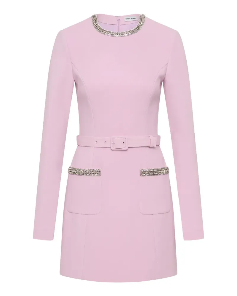 Rebecca Vallance Yolanda Minikleid mit langen Ärmeln - Rosa Rosa