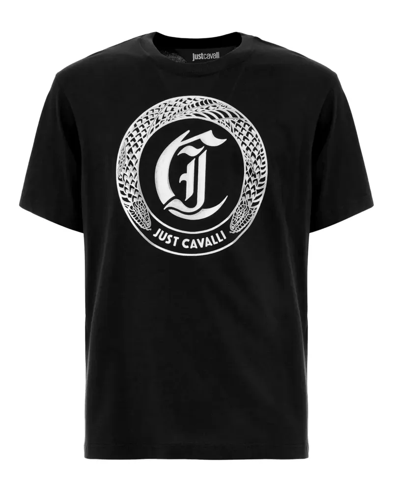 Just Cavalli T-Shirt mit Logo-Print - Schwarz Schwarz