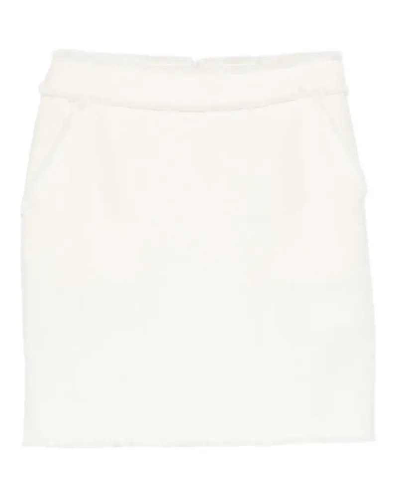 Max Mara Minirock mit ausgefransten Kanten - Nude Nude