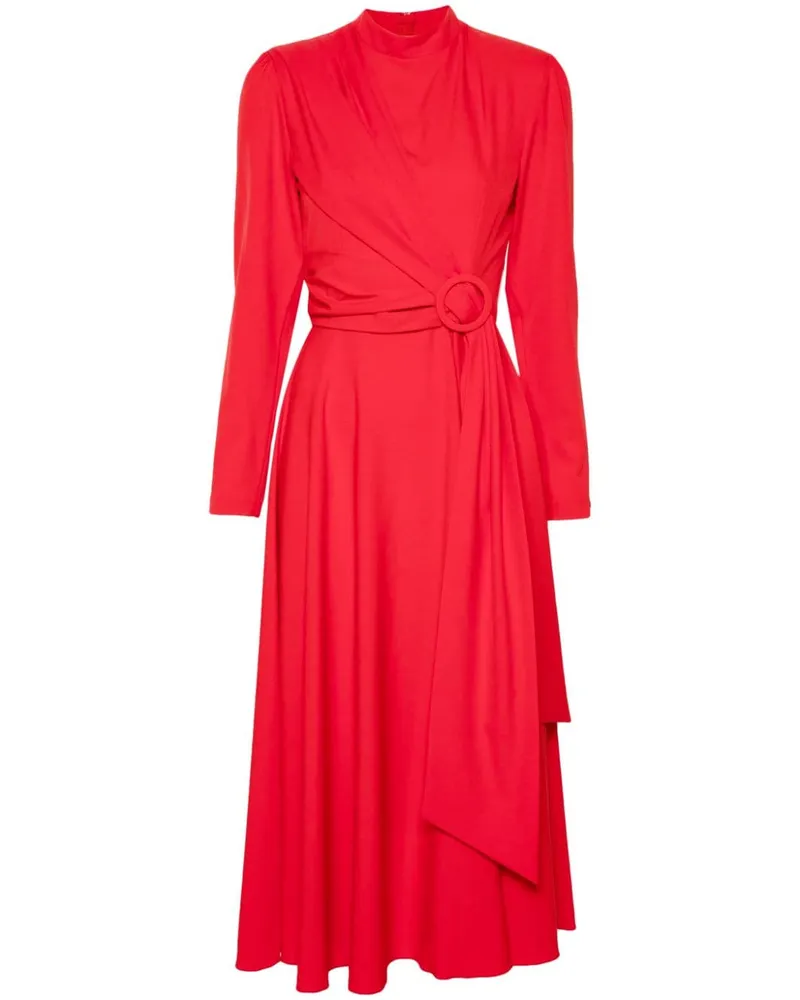NISSA Midikleid mit Zierschnalle - Rot Rot