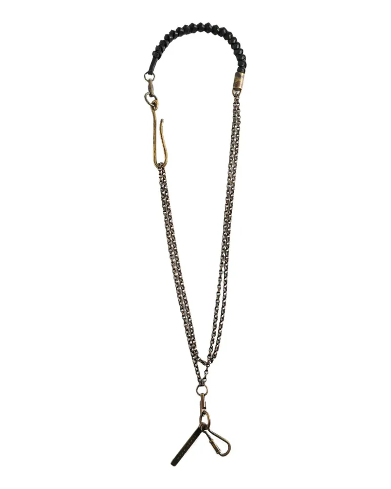 Ziggy Chen braided double-chain lanyard - Gold Gold