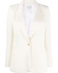 forte_forte Einreihiger Blazer Weiß