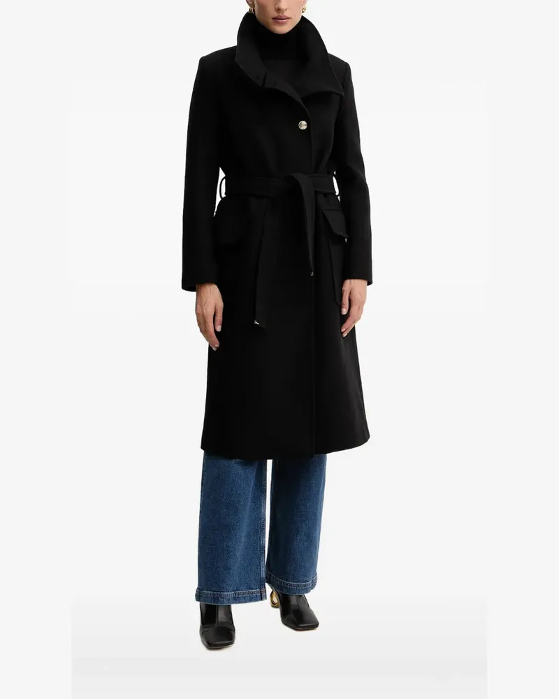 Morgan Mantel mit Gürtel - Schwarz Schwarz