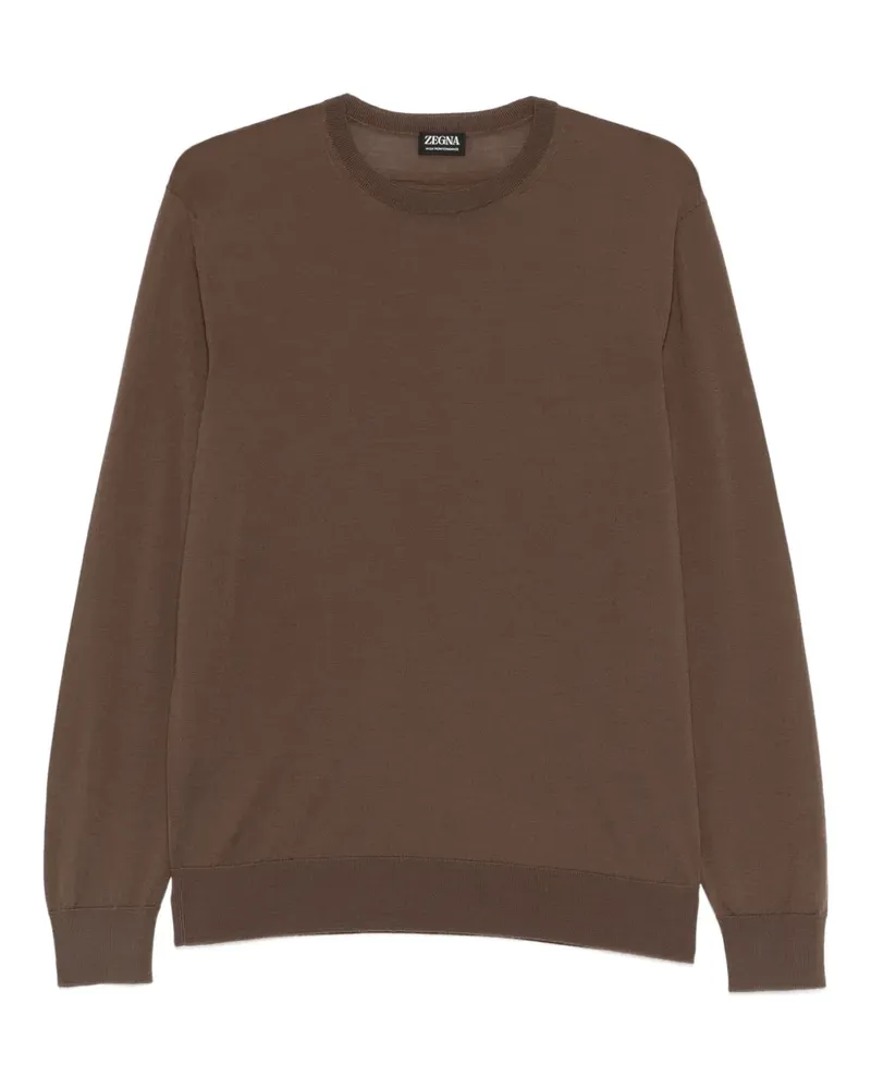 Ermenegildo Zegna Pullover mit rundem Ausschnitt - Braun Braun