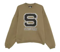 Sweatshirt mit Logo-Print - Grün