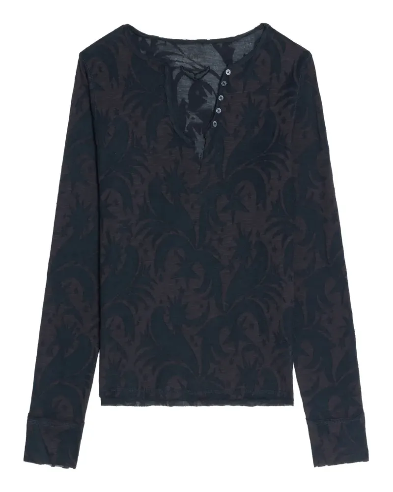 Zadig & Voltaire Henley blouse - Blau Blau
