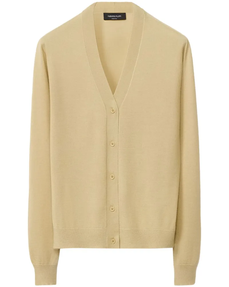 Fabiana Filippi Fein gestrickter Cardigan - Gold Gold
