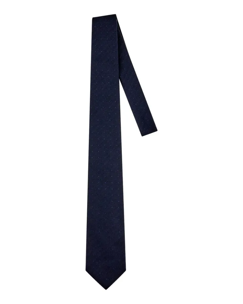 Corneliani Krawatte mit Polka Dots - Blau Blau